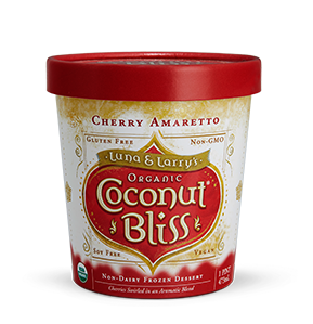Luna & Larry's Coconut Bliss Cherry Amaretto coconut milk ice cream