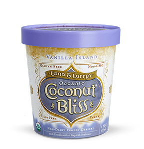 Luna & Larry's Coconut Bliss Vanilla Island coconut milk ice cream