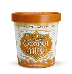 Luna & Larry's Coconut Bliss Chocolate Peanut Butter coconut milk ice cream