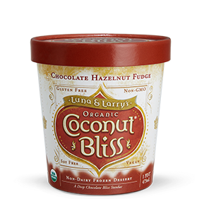 Luna & Larry's Coconut Bliss Chocolate Hazelnut Fudge coconut milk ice cream