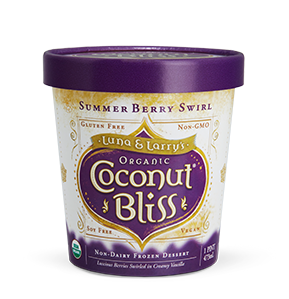 Luna & Larry's Coconut Bliss Summer Berry Swirl coconut milk ice cream