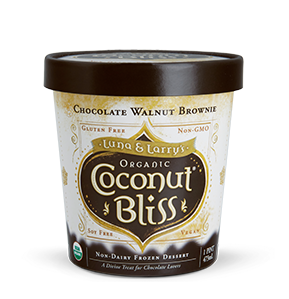 Luna & Larry's Coconut Bliss Chocolate Walnut Brownie coconut milk ice cream