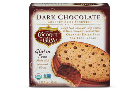 Coconut Bliss Dark Chocolate Cookie Sandwich