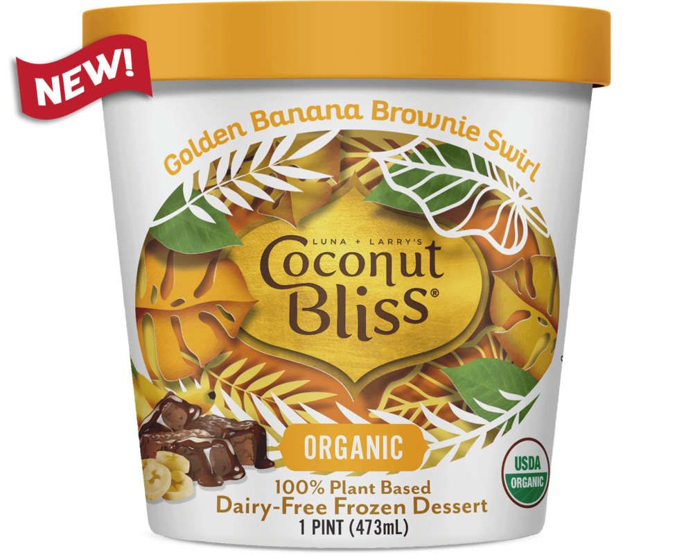Banana and chocolate indulgence with a hint of turmeric. - Each pint of Coconut Bliss is an expression of our absolute commitment to using the finest, ethically-sourced organic ingredients in the world. We create divinely creamy, plant-based frozen desserts that both body and mind can enjoy without compromise.