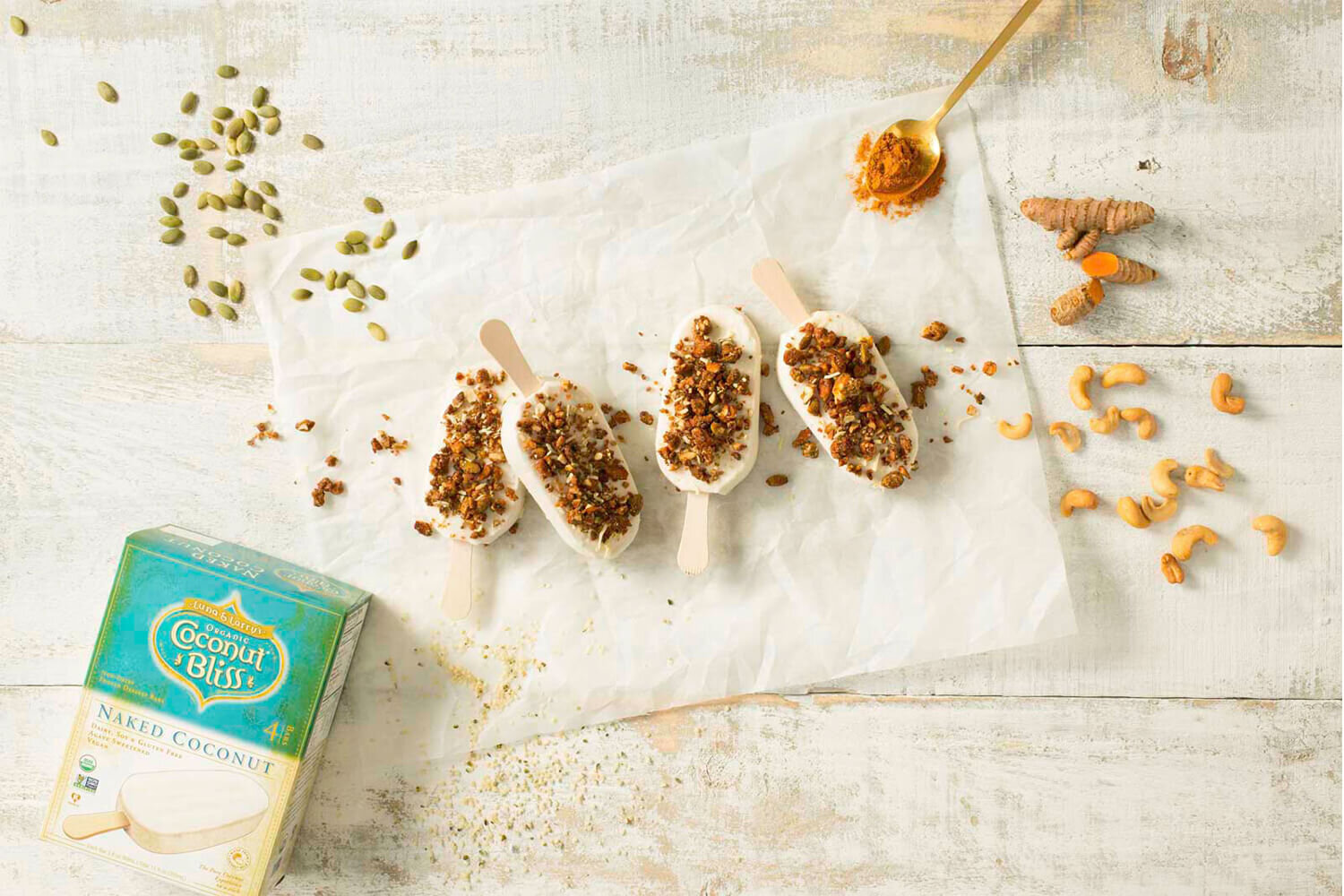 Savory Turmeric Cashew Crunch Infinite Coconut Bars